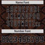 Custom Multi Color Snakeskin Pattern Authentic Baseball Jersey