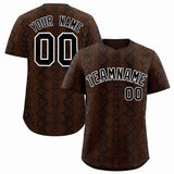 Custom Multi Color Snakeskin Pattern Authentic Baseball Jersey