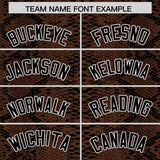 Custom Multi Color Snakeskin Pattern Authentic Baseball Jersey