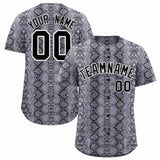 Custom Multi Color Snakeskin Pattern Authentic Baseball Jersey