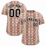 Custom Multi Color Snakeskin Pattern Authentic Baseball Jersey