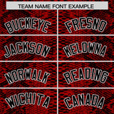 Custom Multi Color Snakeskin Pattern Authentic Baseball Jersey