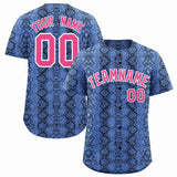 Custom Multi Color Snakeskin Pattern Authentic Baseball Jersey