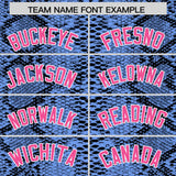 Custom Multi Color Snakeskin Pattern Authentic Baseball Jersey