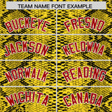 Custom Multi Color Snakeskin Pattern Authentic Baseball Jersey