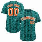 Custom Multi Color Snakeskin Pattern Authentic Baseball Jersey