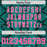 Custom Multi Color Snakeskin Pattern Authentic Baseball Jersey