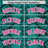 Custom Multi Color Snakeskin Pattern Authentic Baseball Jersey