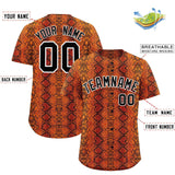 Custom Multi Color Snakeskin Pattern Authentic Baseball Jersey