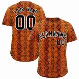 Custom Multi Color Snakeskin Pattern Authentic Baseball Jersey