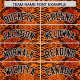 Custom Multi Color Snakeskin Pattern Authentic Baseball Jersey