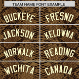 Custom Multi Color Snakeskin Pattern Authentic Baseball Jersey