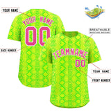 Custom Multi Color Snakeskin Pattern Authentic Baseball Jersey