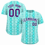 Custom Multi Color Snakeskin Pattern Authentic Baseball Jersey