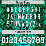 Custom Multi Color Snakeskin Pattern Authentic Baseball Jersey