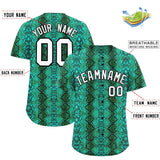 Custom Multi Color Snakeskin Pattern Authentic Baseball Jersey