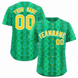 Custom Multi Color Snakeskin Pattern Authentic Baseball Jersey