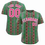 Custom Multi Color Snakeskin Pattern Authentic Baseball Jersey
