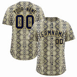 Custom Multi Color Snakeskin Pattern Authentic Baseball Jersey