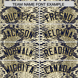 Custom Multi Color Snakeskin Pattern Authentic Baseball Jersey