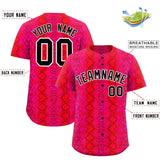 Custom Multi Color Snakeskin Pattern Authentic Baseball Jersey
