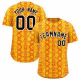 Custom Multi Color Snakeskin Pattern Authentic Baseball Jersey