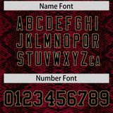 Custom Multi Color Snakeskin Pattern Authentic Baseball Jersey