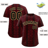 Custom Multi Color Snakeskin Pattern Authentic Baseball Jersey
