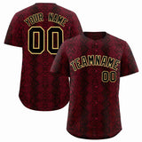 Custom Multi Color Snakeskin Pattern Authentic Baseball Jersey