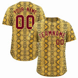 Custom Multi Color Snakeskin Pattern Authentic Baseball Jersey