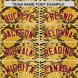 Custom Multi Color Snakeskin Pattern Authentic Baseball Jersey