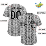 Custom Multi Color Snakeskin Pattern Authentic Baseball Jersey