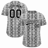 Custom Multi Color Snakeskin Pattern Authentic Baseball Jersey