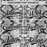 Custom Multi Color Snakeskin Pattern Authentic Baseball Jersey