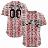 Custom Multi Color Snakeskin Pattern Authentic Baseball Jersey
