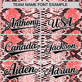 Custom Multi Color Snakeskin Pattern Authentic Baseball Jersey