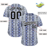 Custom Multi Color Snakeskin Pattern Authentic Baseball Jersey