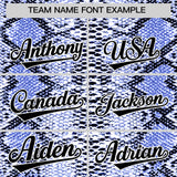 Custom Multi Color Snakeskin Pattern Authentic Baseball Jersey