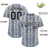 Custom Multi Color Snakeskin Pattern Authentic Baseball Jersey