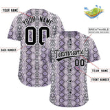 Custom Multi Color Snakeskin Pattern Authentic Baseball Jersey