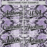 Custom Multi Color Snakeskin Pattern Authentic Baseball Jersey