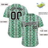 Custom Multi Color Snakeskin Pattern Authentic Baseball Jersey