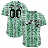 Custom Multi Color Snakeskin Pattern Authentic Baseball Jersey