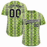 Custom Multi Color Snakeskin Pattern Authentic Baseball Jersey