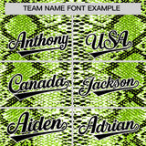 Custom Multi Color Snakeskin Pattern Authentic Baseball Jersey