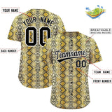 Custom Multi Color Snakeskin Pattern Authentic Baseball Jersey