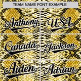 Custom Multi Color Snakeskin Pattern Authentic Baseball Jersey