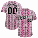 Custom Multi Color Snakeskin Pattern Authentic Baseball Jersey
