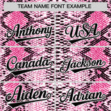 Custom Multi Color Snakeskin Pattern Authentic Baseball Jersey