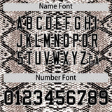 Custom Multi Color Snakeskin Pattern Authentic Baseball Jersey